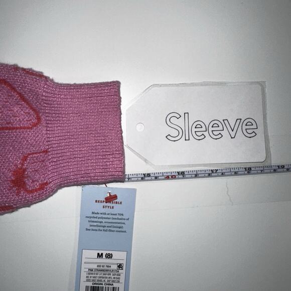 Cat & Jack Girls Strawberry Button Up Sweater Size Medium (8) - Picture 7 of 7